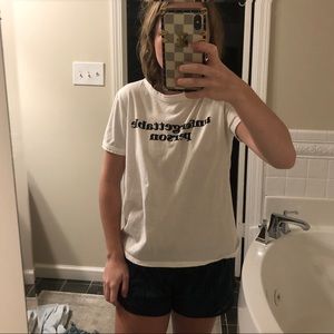 Zara “unforgettable person” shirt